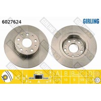 6027624 GIRLING Гальмівний диск