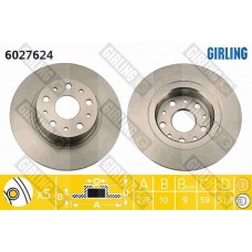 6027624 GIRLING Гальмівний диск