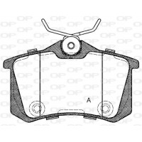 BPA0263.74 OPEN PARTS Комплект гальмівних колодок дисковий гальм