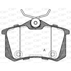 BPA0263.74 OPEN PARTS Комплект гальмівних колодок дисковий гальм