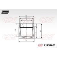 72957002 MAXTECH Поршень корпус скоби гальма