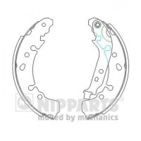 N3502091 NIPPARTS Комплект гальмівних колодок
