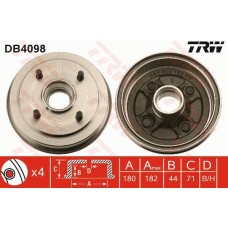 DB4098 TRW Гальмівний барабан