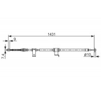 1 987 482 293 BOSCH Тросик, cтояночный тормоз