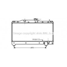 TO2163 AVA QUALITY COOLING Радіатор охолодження двигуна