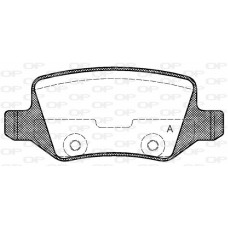 BPA0818.00 OPEN PARTS Комплект гальмівних колодок дисковий гальм