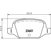 MDB2042 MINTEX КомплеК т гальмівних колодок, дискове гальмо