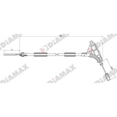 AA3002 DIAMAX Тросик, cтояночный тормоз
