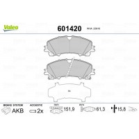 601420 VALEO Комплект гальмівних колодок дисковий гальм