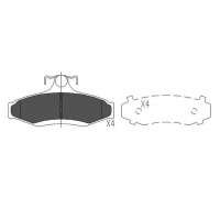 KBP-1006 KAVO PARTS Комплект гальмівних колодок дисковий гальм