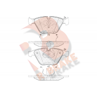 RB1814 R BRAKE Комплект гальмівних колодок дисковий гальм