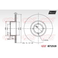871519 MAXTECH Гальмівний диск