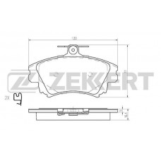 BS-2230 ZEKKERT КомплеК т гальмівних колодок, дискове гальмо