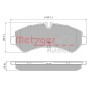 1170948 METZGER Комплект гальмівних колодок дисковий гальм