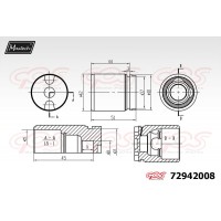 72942008 MAXTECH Поршень корпус скоби гальма