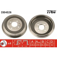 DB4026 TRW Гальмівний барабан
