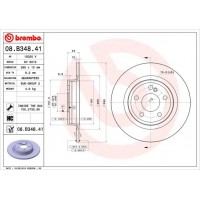 08.B348.41 BREMBO Гальмівний диск