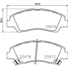 P 30 076 BREMBO КомплеК т гальмівних колодок, дискове гальмо