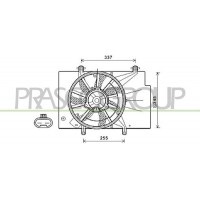 FD344F003 PRASCO Вентилятор охолодження двигуна