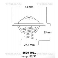 8620 10682 TRISCAN Термостат охолоджувальна рідина