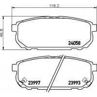 MDB2590 MINTEX Комплект гальмівних колодок дисковий гальм