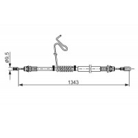 1 987 482 883 BOSCH Тросик, cтояночный тормоз