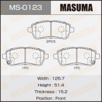 MS-0123 MASUMA Комплект гальмівних колодок