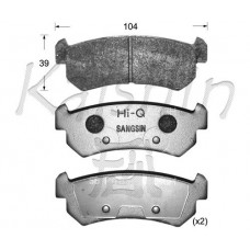 FK9059 KAISHIN Комплект гальмівних колодок дисковий гальм
