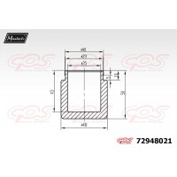 72948021 MAXTECH Поршень корпус скоби гальма
