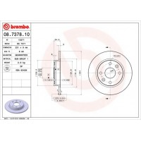 08.7378.10 BREMBO Гальмівний диск