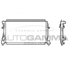 107245 AUTOGAMMA Радіатор охолодження двигуна