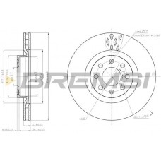 CD7804S BREMSI Гальмівний диск