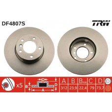 DF4807S TRW Гальмівний диск