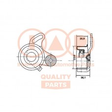 127-07040 IAP QUALITY PARTS Натяжний ролик ремінь ГРМ