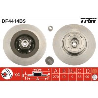 DF4414BS TRW Гальмівний диск