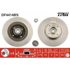 DF4414BS TRW Гальмівний диск