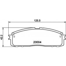 8DB 355 028-941 HELLA Комплект гальмівних колодок дисковий гальм