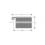 BWV269 AVA QUALITY COOLING Випарник кондиціонера
