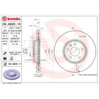 09.A820.10 BREMBO Гальмівний диск