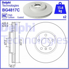 BG4817C DELPHI Гальмівний диск