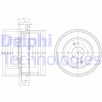 BF517 DELPHI Гальмівний барабан