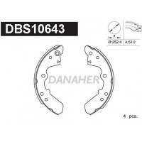 DBS10643 DANAHER Комплект гальмівних колодок