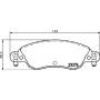 8DB 355 019-431 HELLA PAGID Комплект гальмівних колодок дисковий гальм