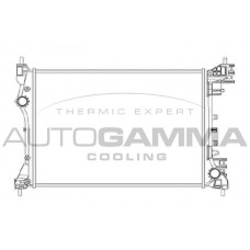 105365 AUTOGAMMA Радіатор охолодження двигуна