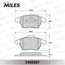 E400397 MILES Комплект гальмівних колодок дисковий гальм
