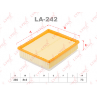 LA-242 LYNXauto Повітряний фільтр