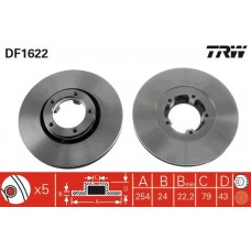 DF1622 TRW Гальмівний диск