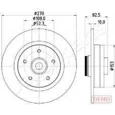 DP-0710C JAPANPARTS Гальмівний диск