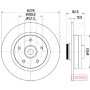 DP-0710C JAPANPARTS Гальмівний диск