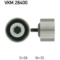 VKM 28400 SKF Паразитный / Ведущий ролик, Зубчастий ремінь